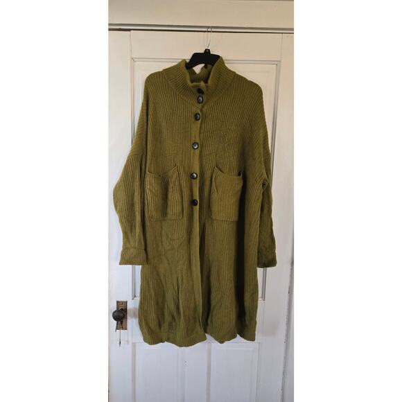 Nap Box-Cut Ample Cardigan, 100% wool size XXXL - Picture 1 of 6